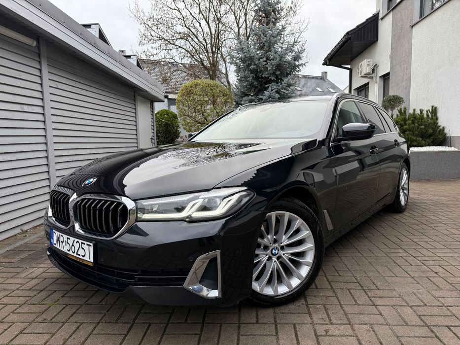BMW Seria 5 Bezwypadkowy Serwisowany Luxury Line 2021 Jasne Skóry Virtual Cockpit