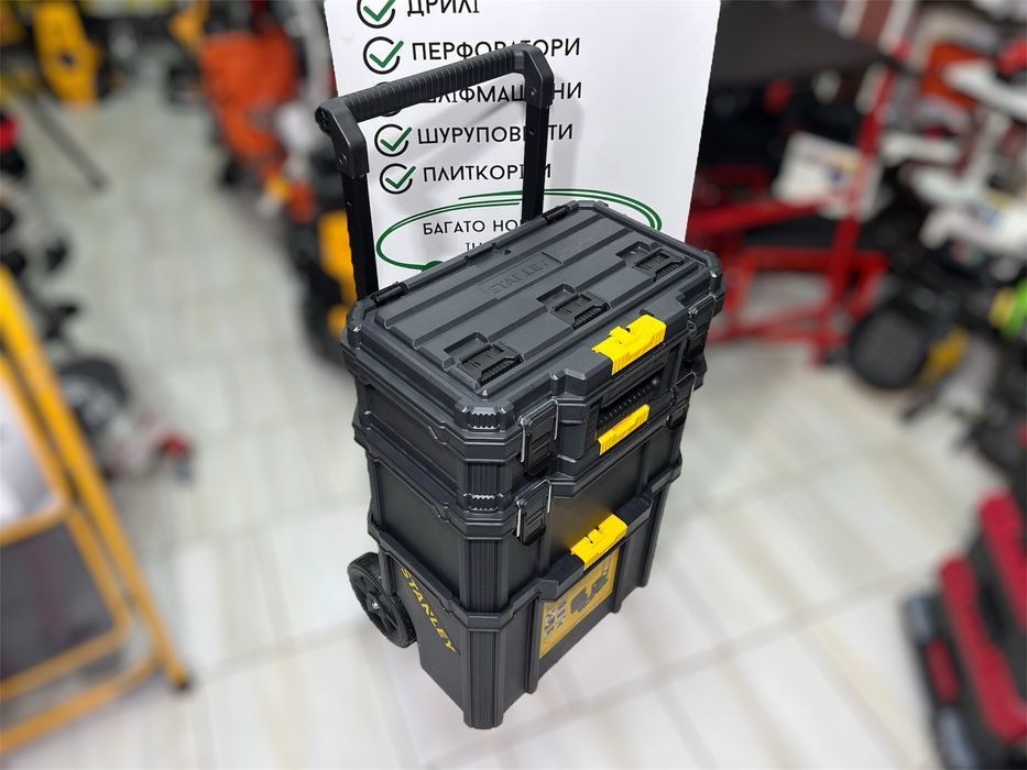 Модульный ящик на колесах Тележка Stanley QUICKLINK 3-в-1