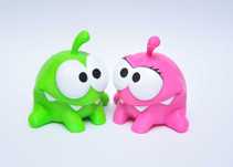 Набор фигурок Ам Ням + Ам Няша парой 2шт Om Nom Cut the Rope