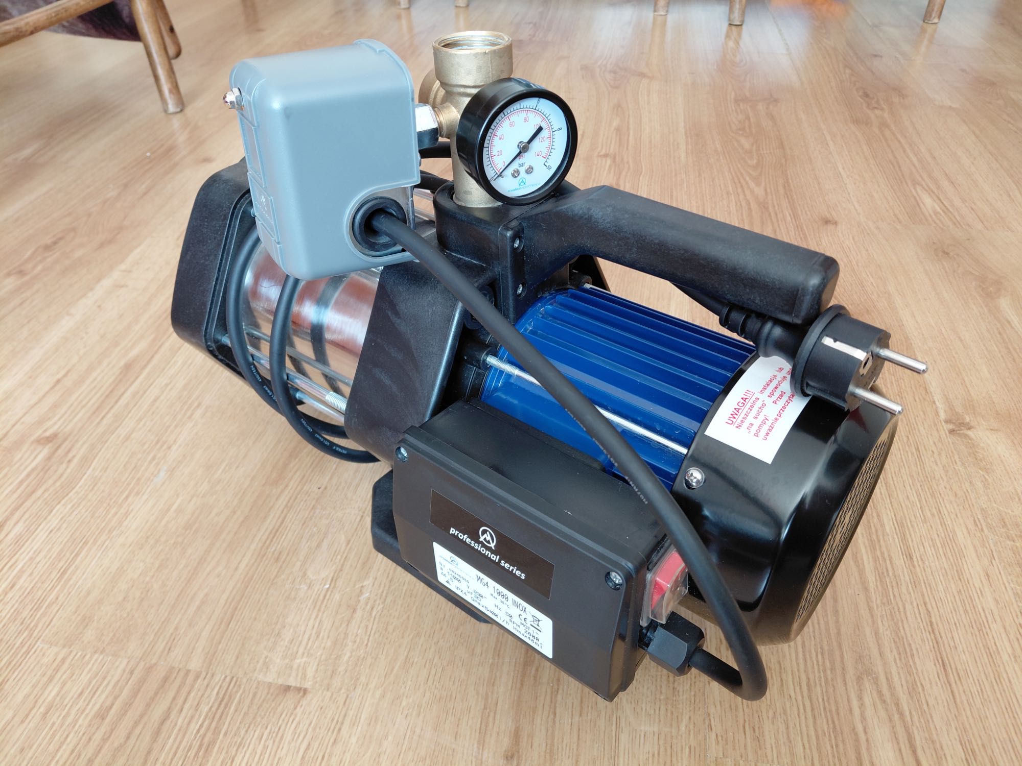 Pompa Malec MG4 1000 INOX 1100W 230V + osprzęt