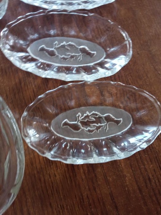 Śledziówki, salaterka, talerz Ząbkowice duży komplet zestaw vintage