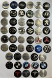 Наклейки алюмінієві 56мм 65мм VW BMW Audi Mercedes Skoda Renault Opel