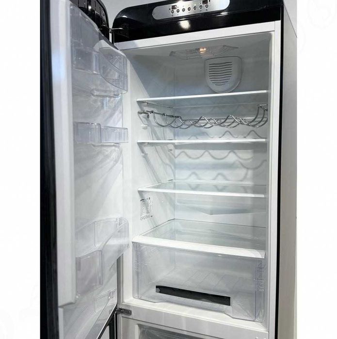 Холодильник SMEG / СМЕГ FAB32LNEN1, ретро, 2-кам. чорний