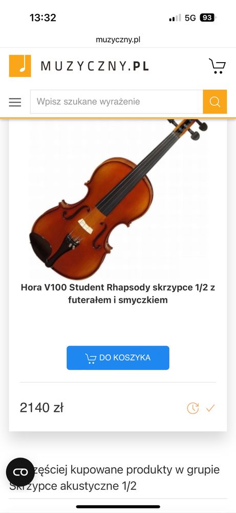 Skrzypce HORA ROMANIA 1/2