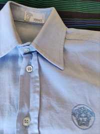 Camisa original VERSACE - azul bebé, para criança 5/6 anos como nova