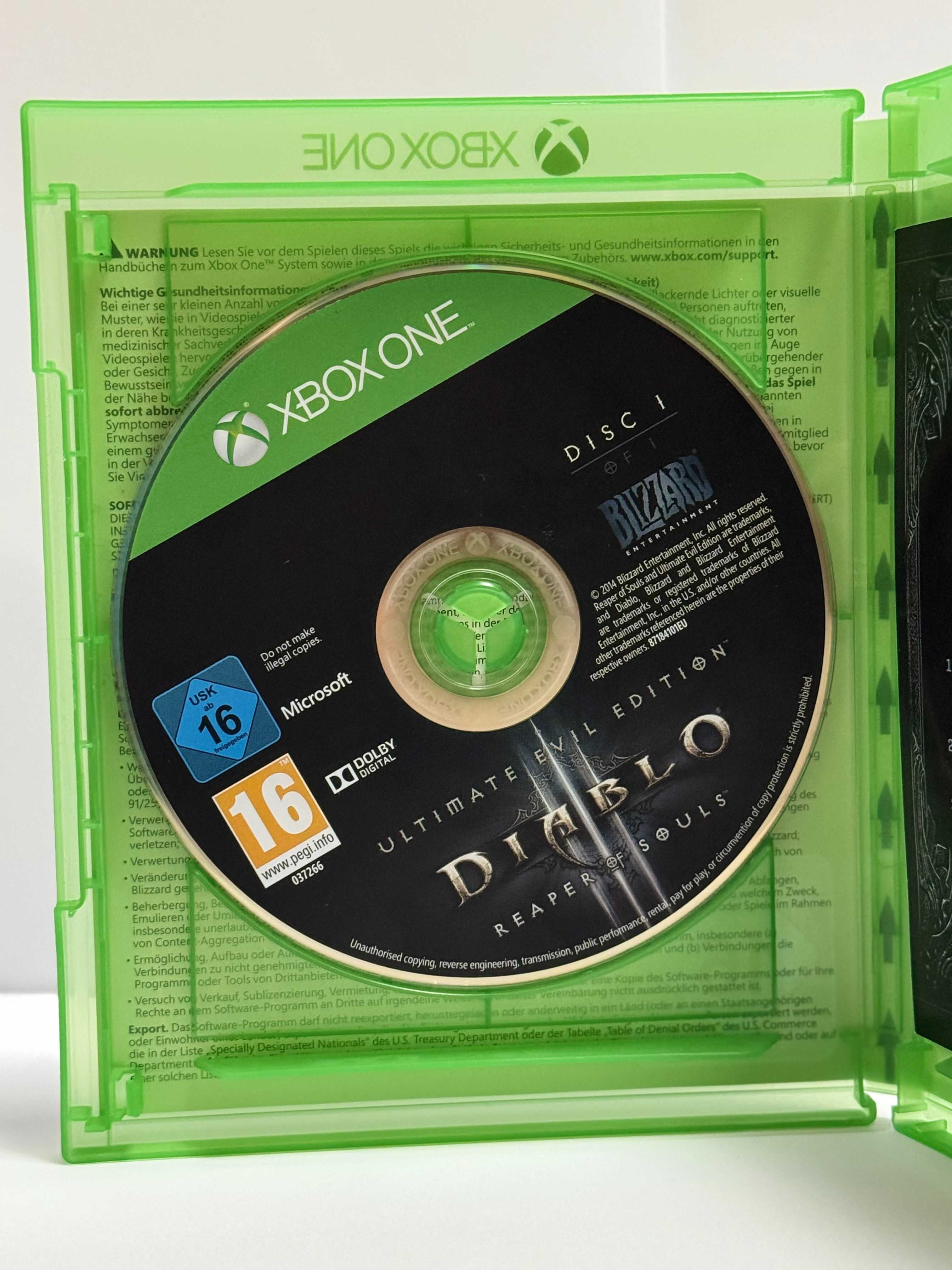 Gra Diablo III Reaper of Souls na Xbox One, eng wersja, BDB STAN!