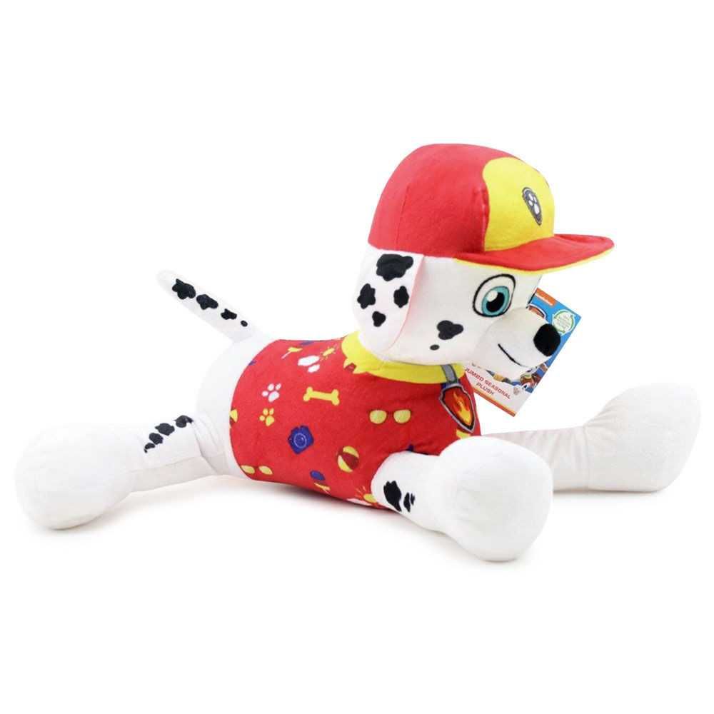 PROMO:Peluche Patrulha Pata Marshall Jumbo 50cm deitado