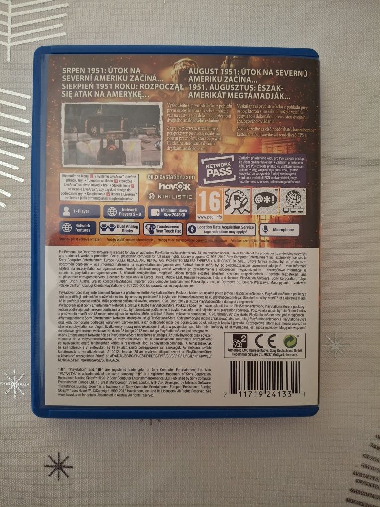 Resistance PS Vita po polsku dubbing