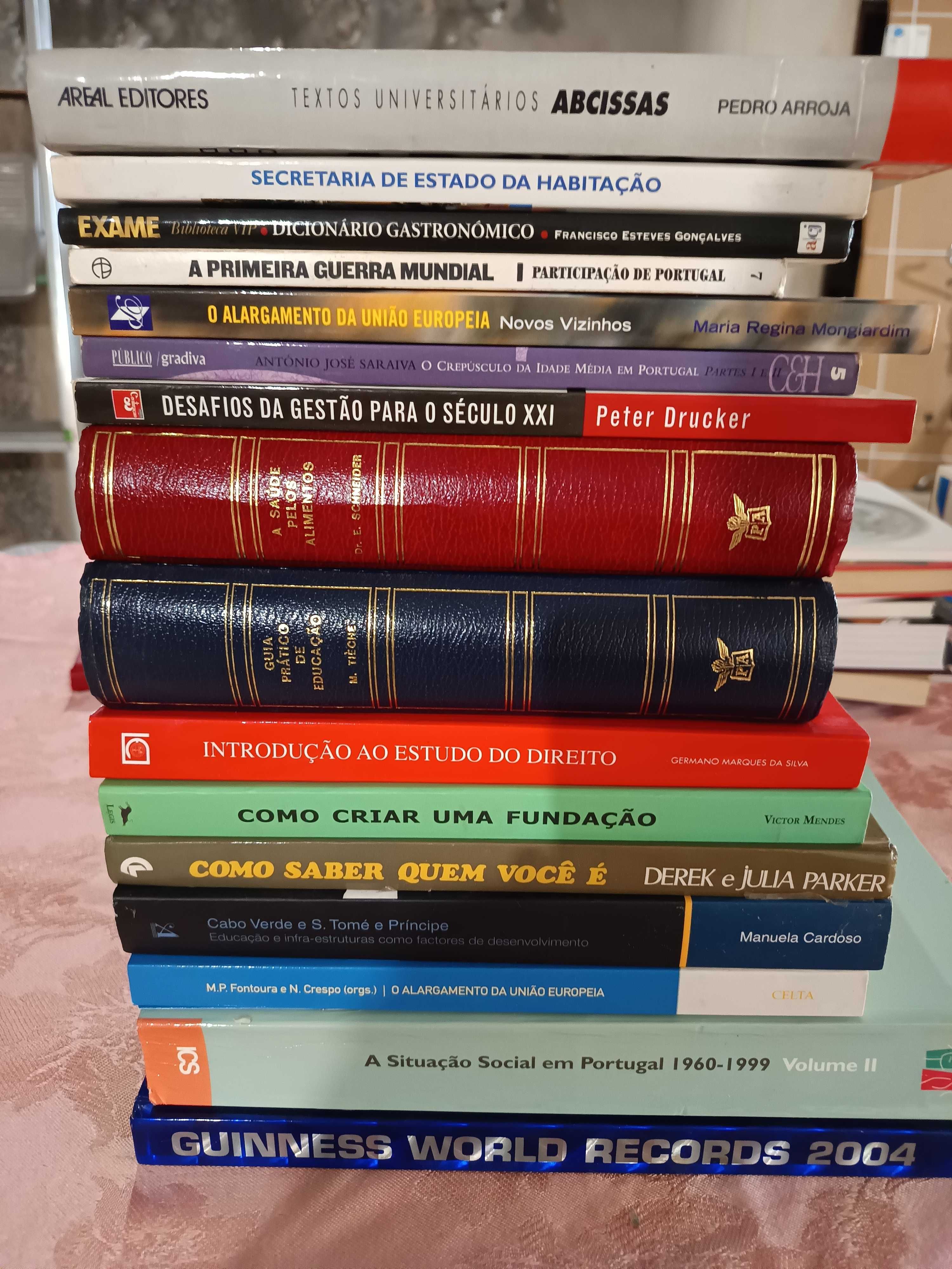 Lote livros diversos em Português