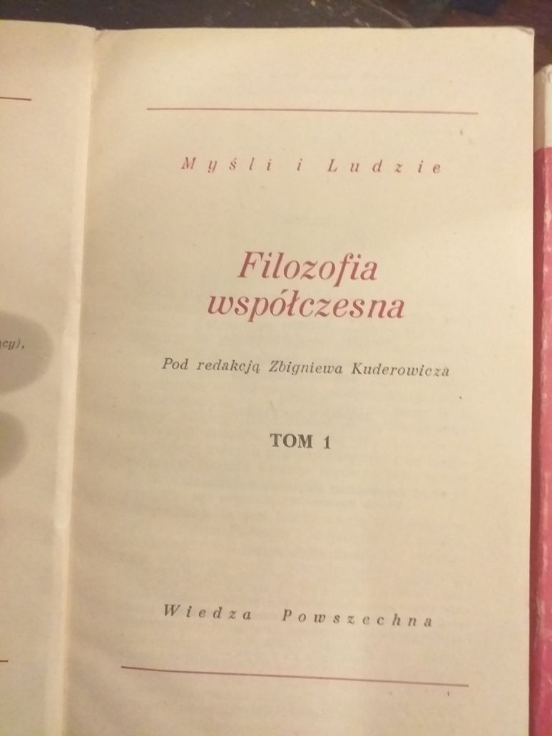 Filozofia współczesna p.red.Z Kuderowicza 2 tomy WP 1983