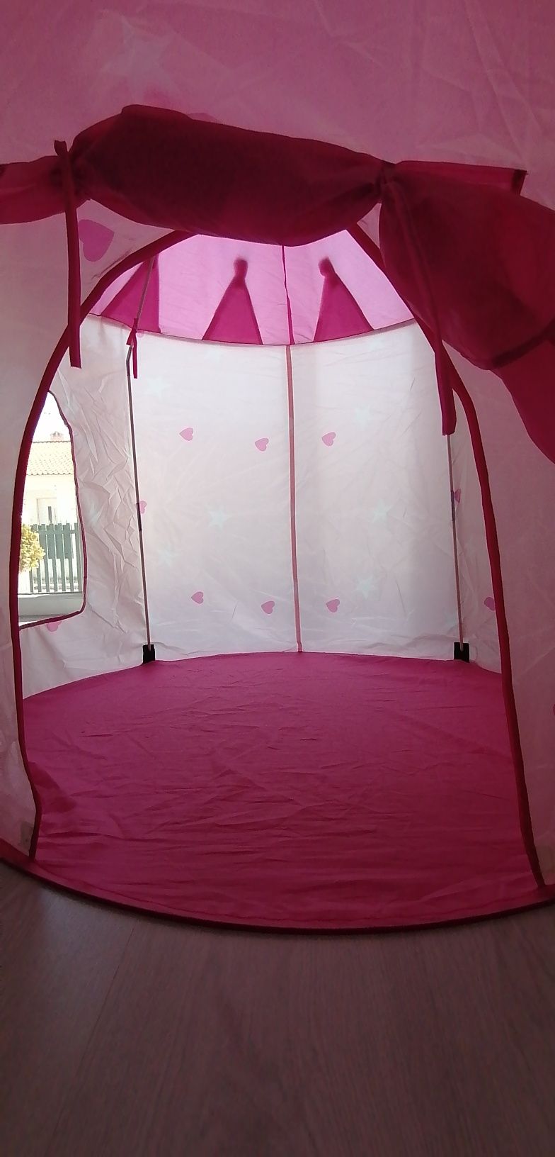 Tenda castelo princesa rosa. Como nova