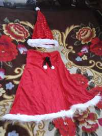 Костюм платье эльфийки снегурочки помощницы санты миссис Санта