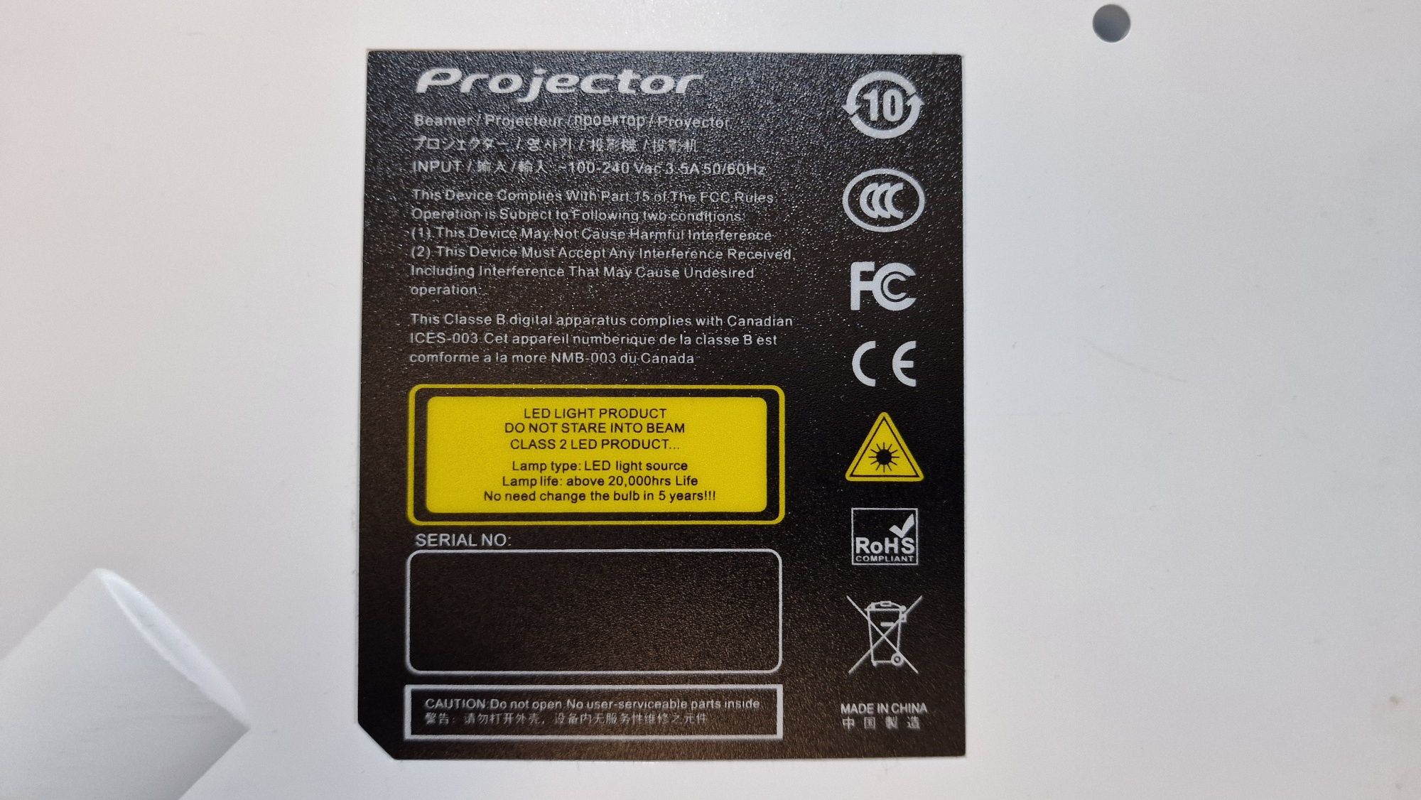 Projektor LED z Androidem +pilot i.. - JAK NOWY - Youtube, Netflix