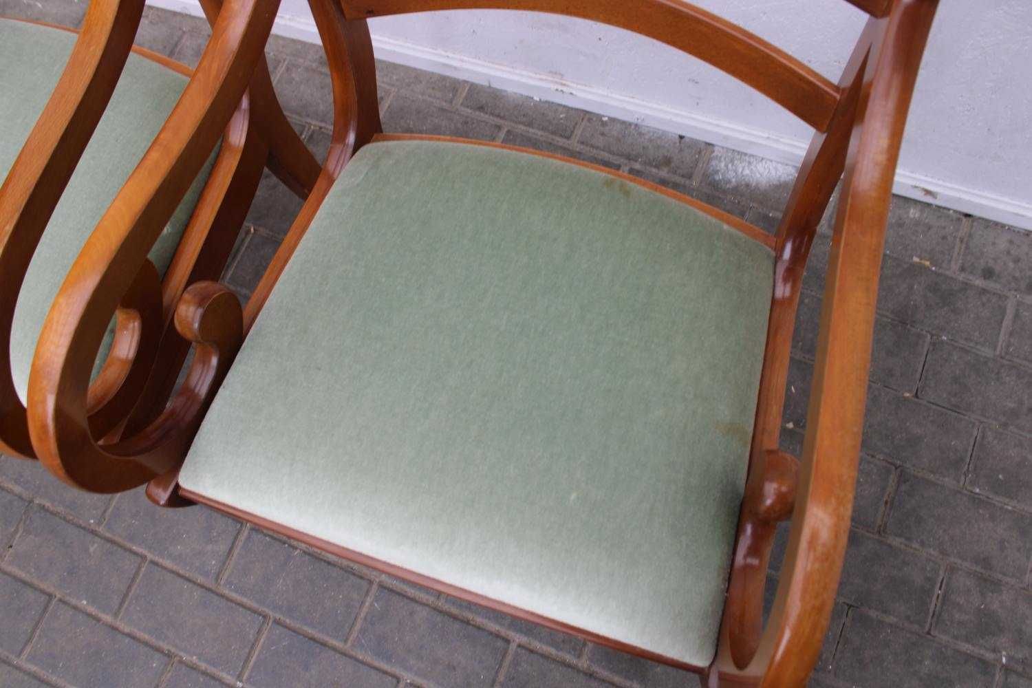 Komplet 2 foteli w stylu Biedermeier cena za komplet 436