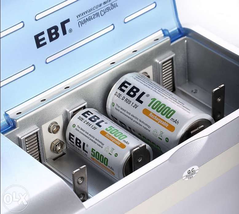 Ebl universal charger for aa aaa c d size 9v ni-mh ni-cd rechargeabl