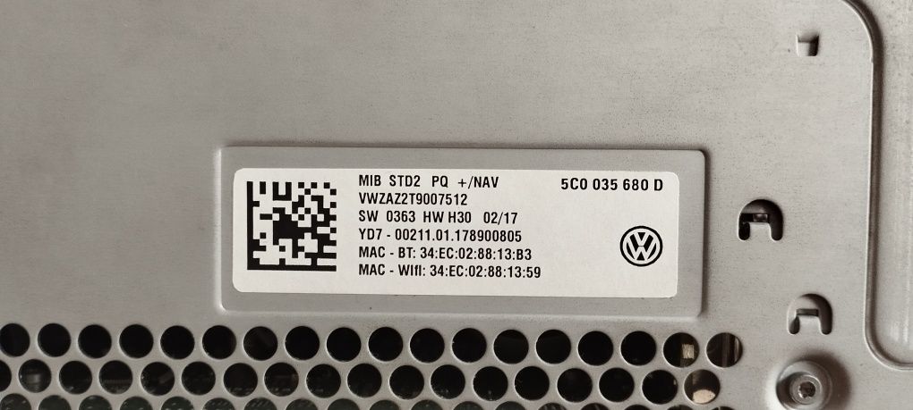 Radio VW Discover media pq 5COO35680D
