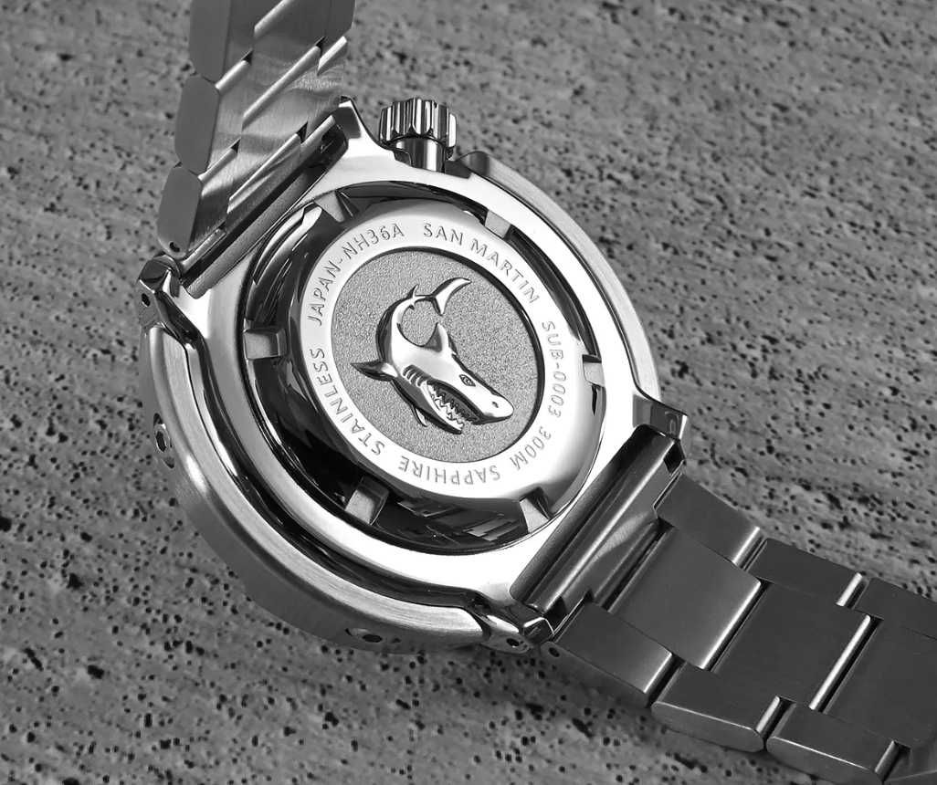 Чоловічий годинник часы San Martin Tuna 300m Automatic Sapphire нові