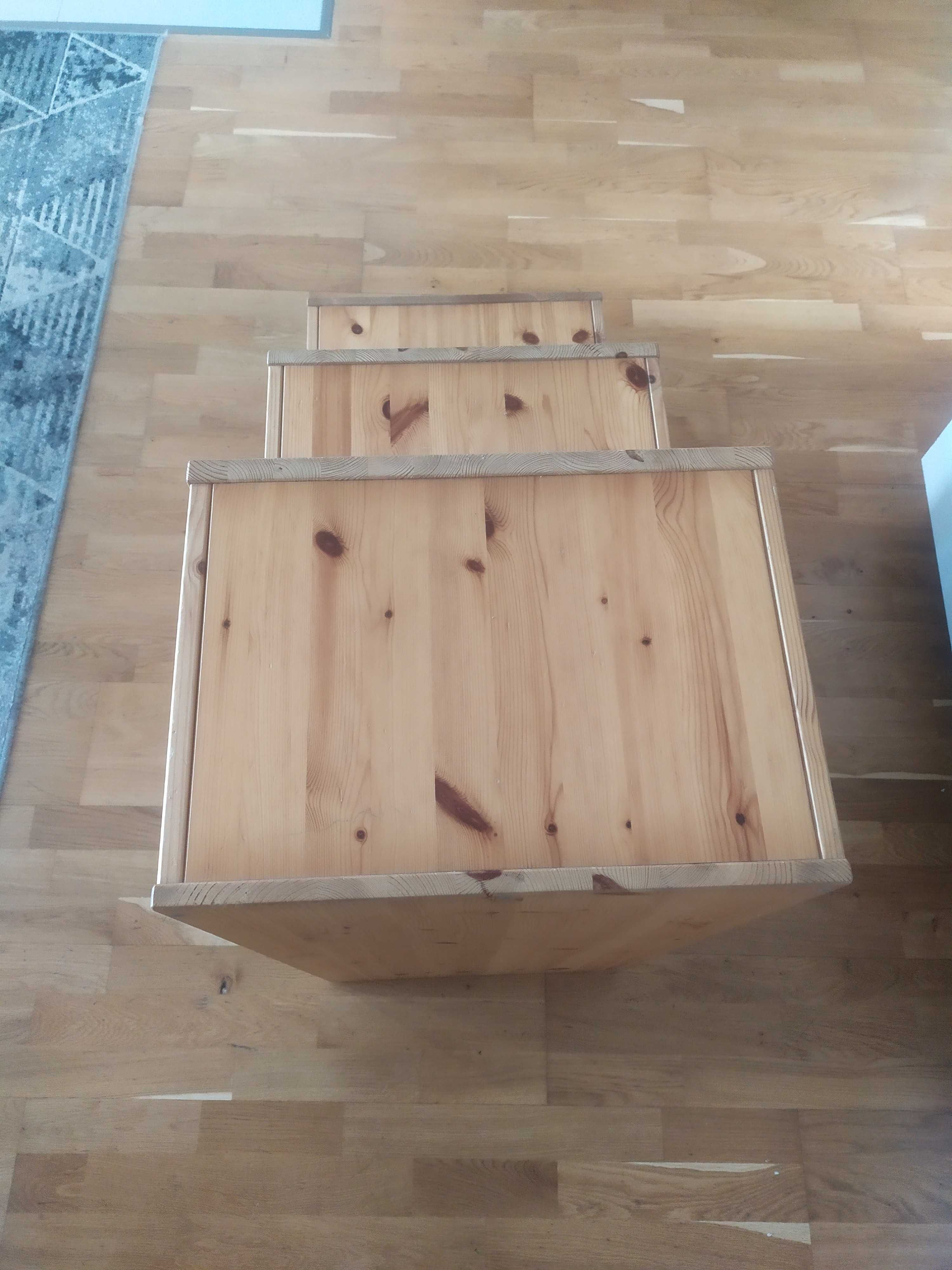 Regał IKEA TROFAST + pojemniki z pokrywkami