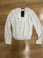 Biała bluzka koszulowa Mohito.34 Nowa. Święta, praca.