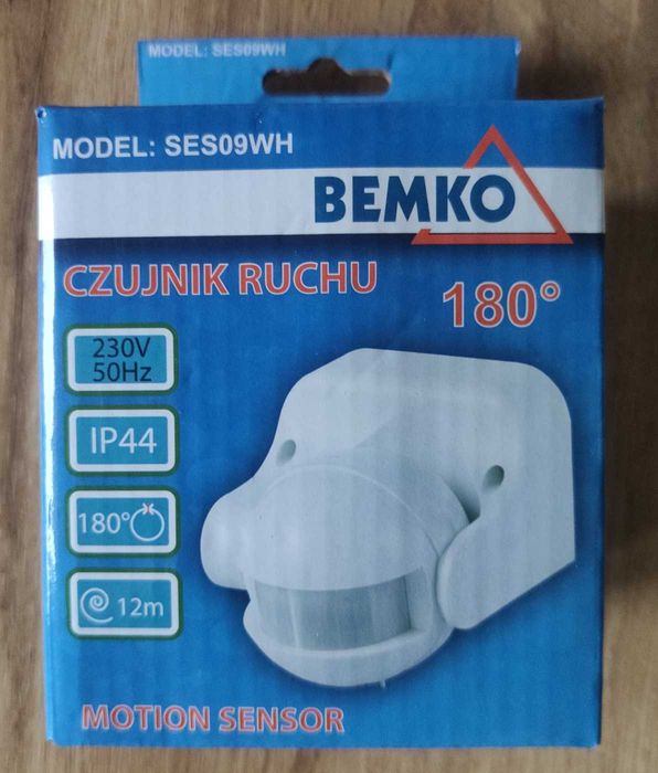 Czujnik ruchu BEMKO SES09WH 1200 W biały NIEUŻYWANY
