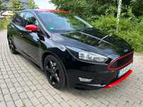 Ford Focus 1.5 Turbo#St-line black-red&&led #1właściciel