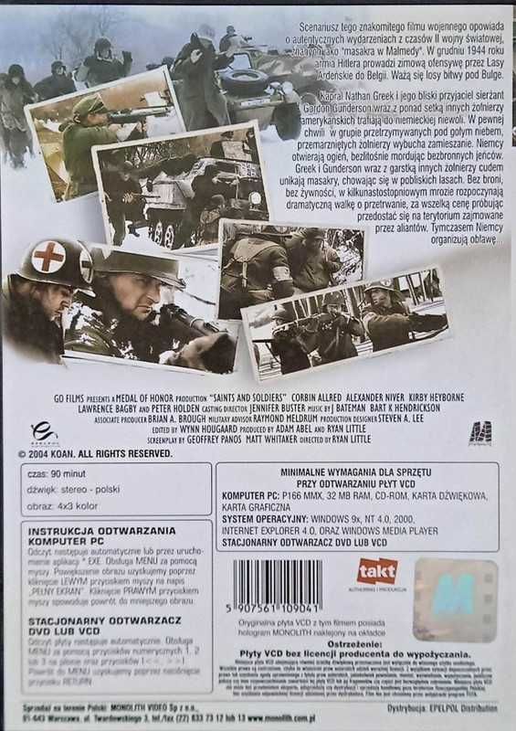 Na tyłach wroga - płyta DVD