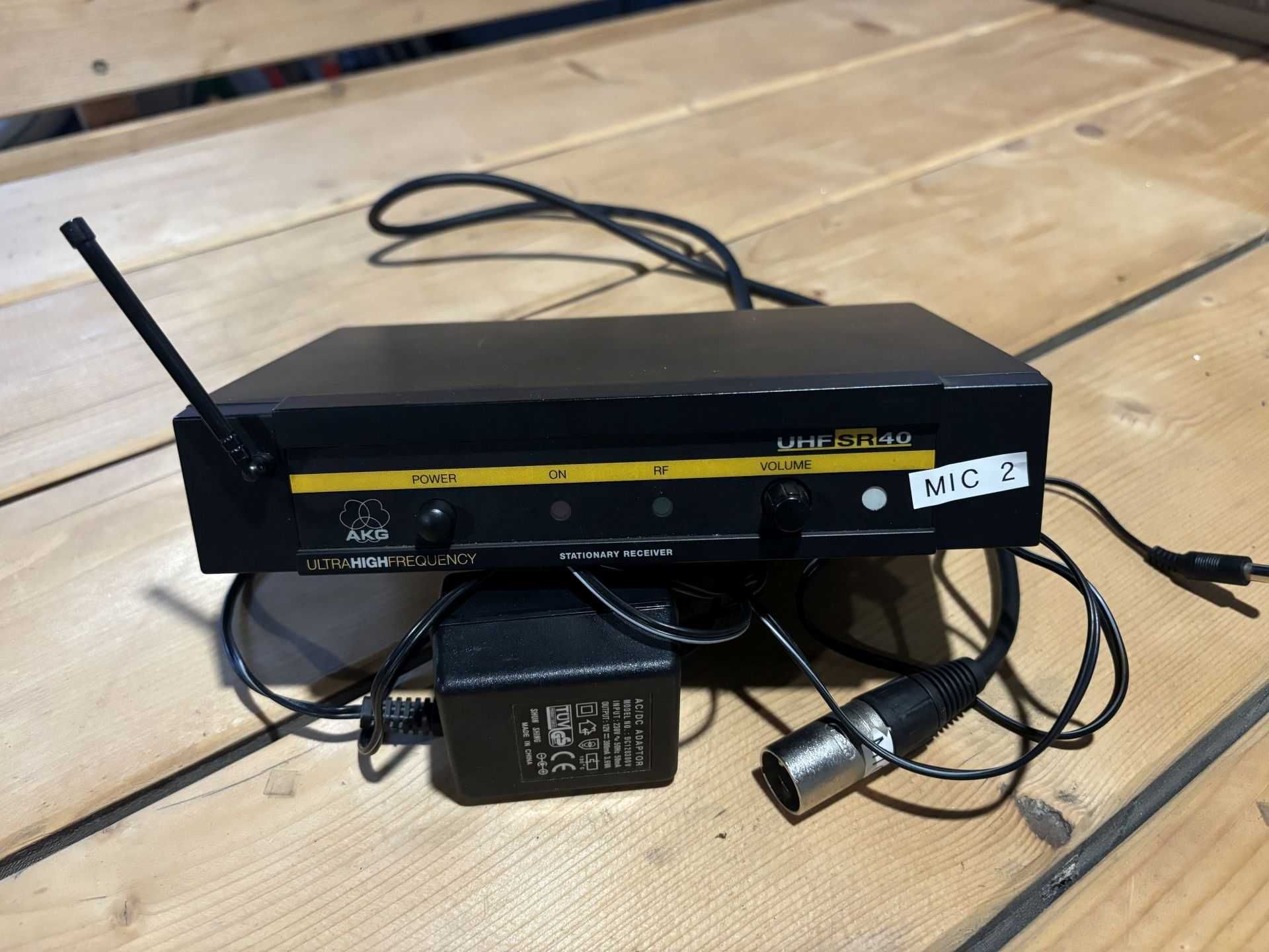 Odbiornik mikrofonów bezprzewodowych AKG UHF SR40