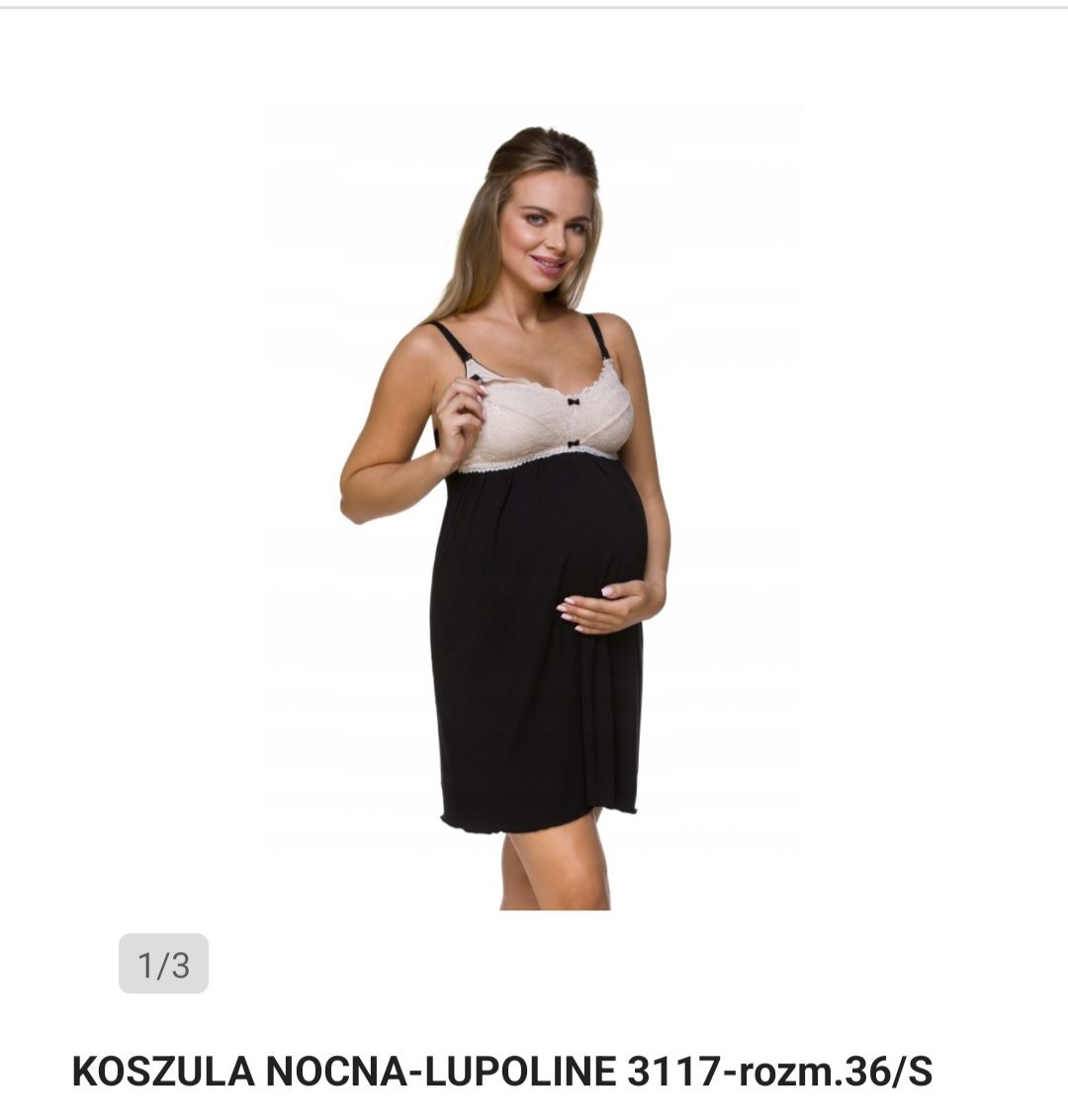 Koszula nocna do karmienia piersią S Nowa