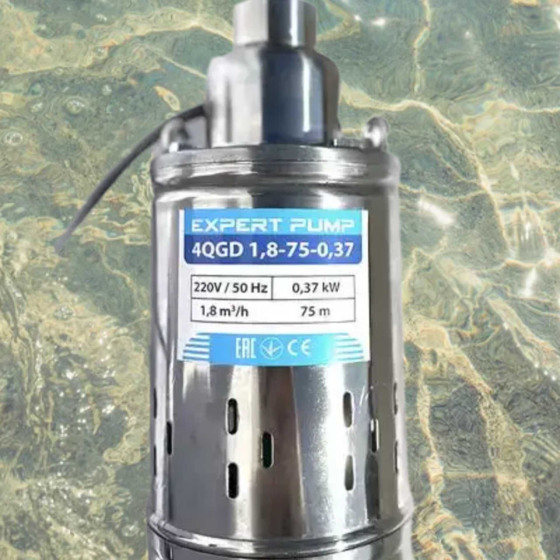 Скважинный шнековый насос Expert Pump 4QGD 1.8-75-0.37