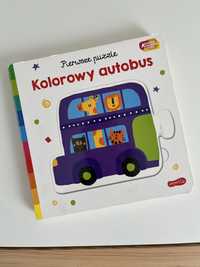 Akademia mądrego dziecka - Kolorowy autobus - pierwsze puzzle
