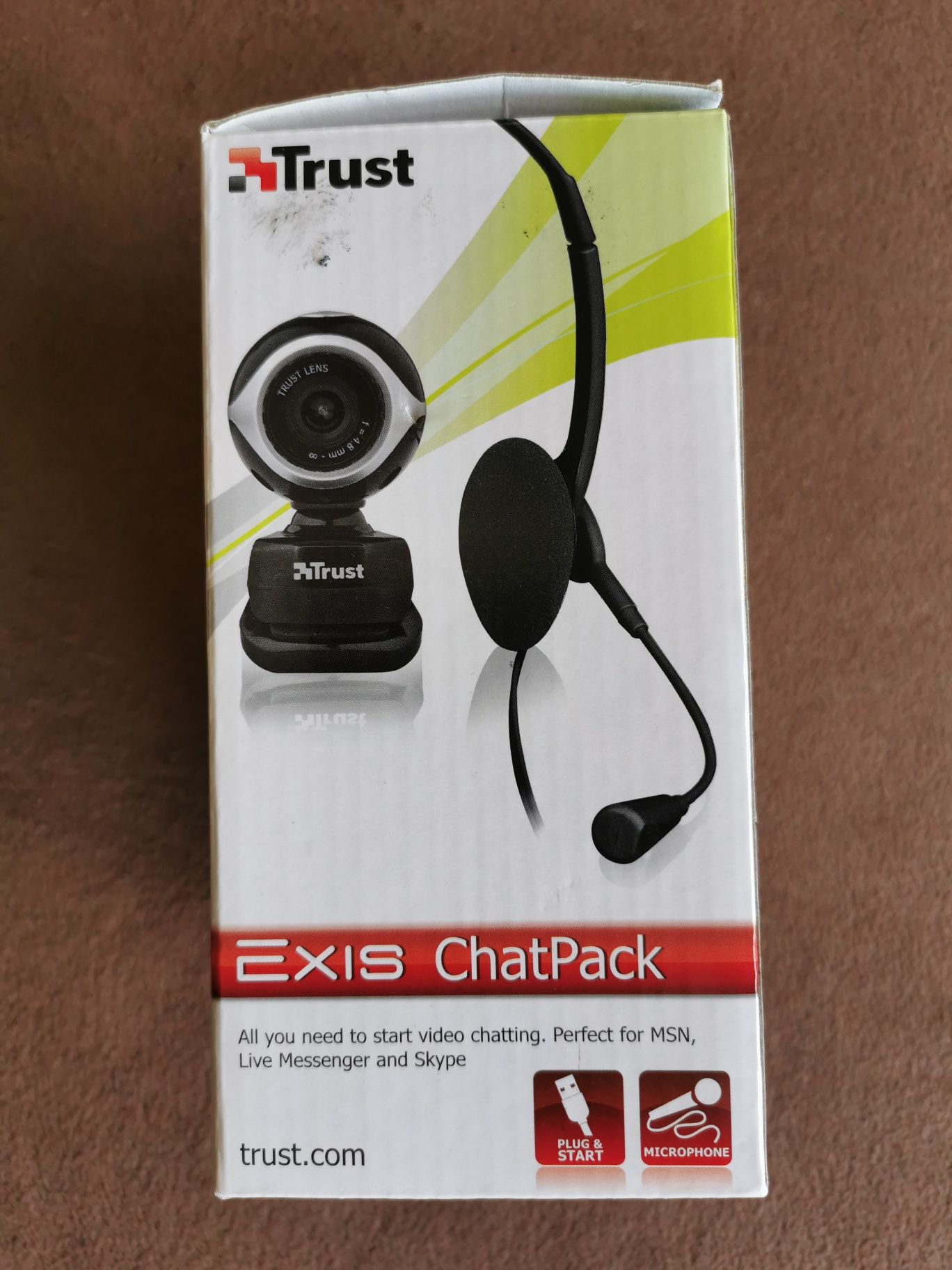 Headset + Câmara Trust - Chat Pack