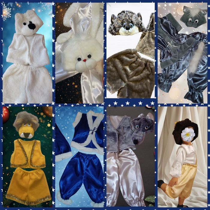 Костюм на новорічне свято Котик, Лев, Ведмедик, Гномик