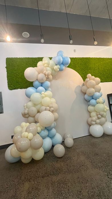 Chrzciny balony tło do zdjęć ścianka balonowa 18 urodziny 40 event