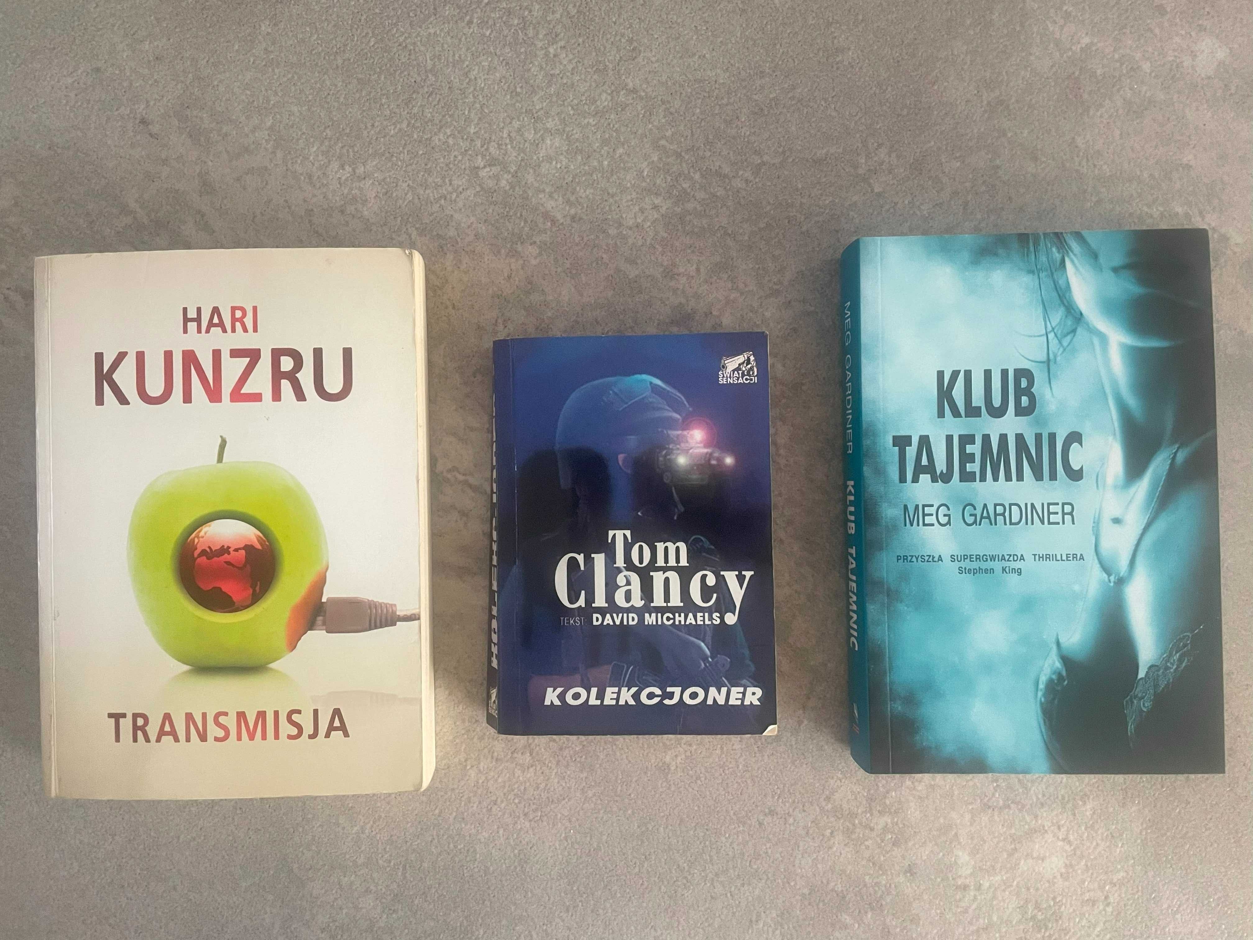 Książki pakiet thrillery/kryminały H.Kunzru, M.Gardiner, T Clancy