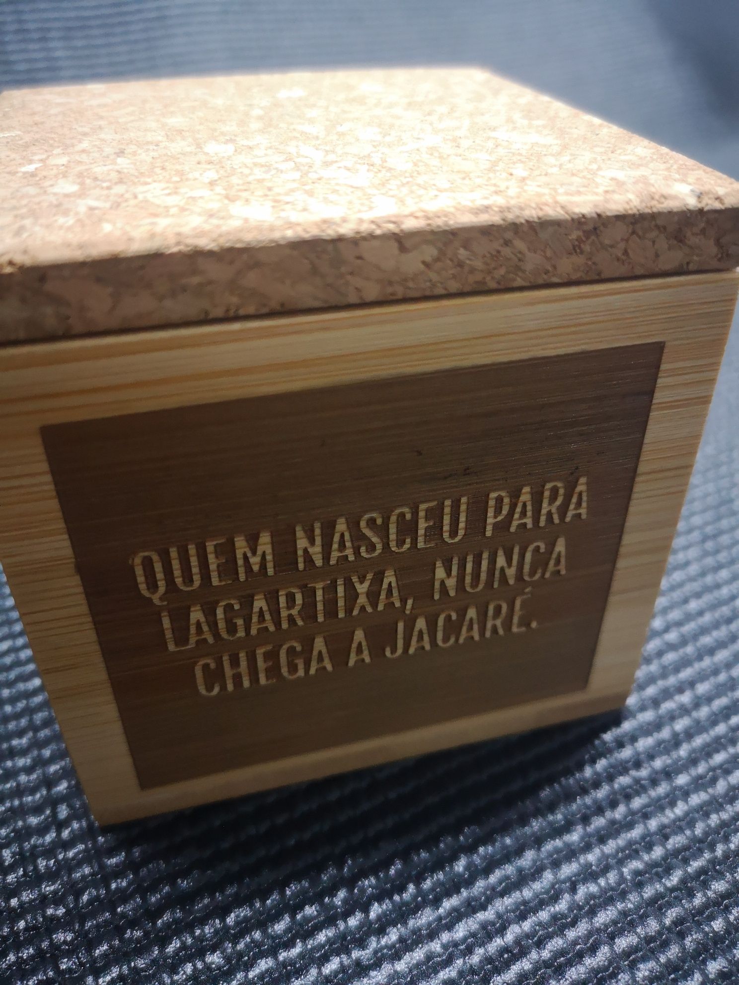 Caixa bamboo - gravação laser personalizado