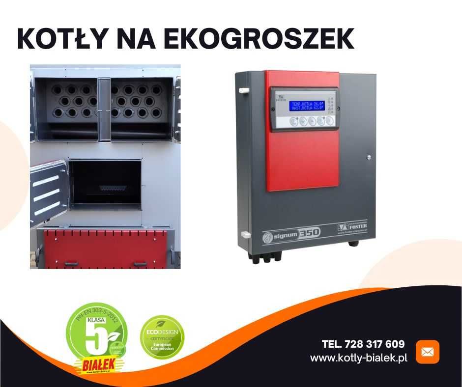 Kocioł Piec z podajnikiem na ekogroszek 200kW PRODUCENT