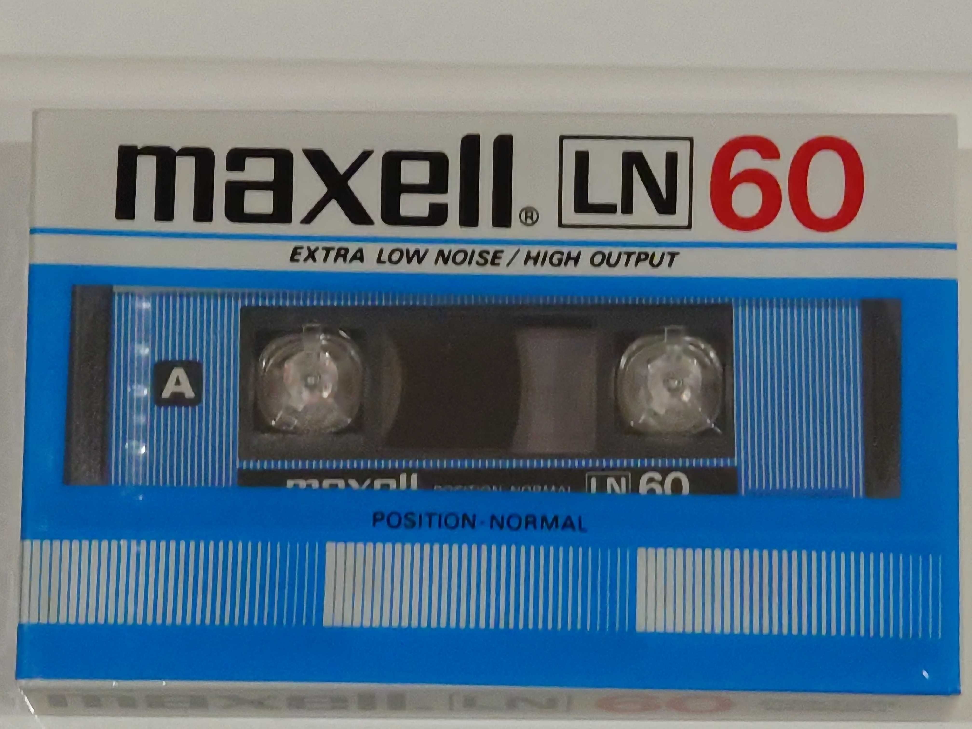 Maxell LN 60 lata 1982/84 - PRZEŹROCZYSTA KASETA - RZADKOŚĆ !!