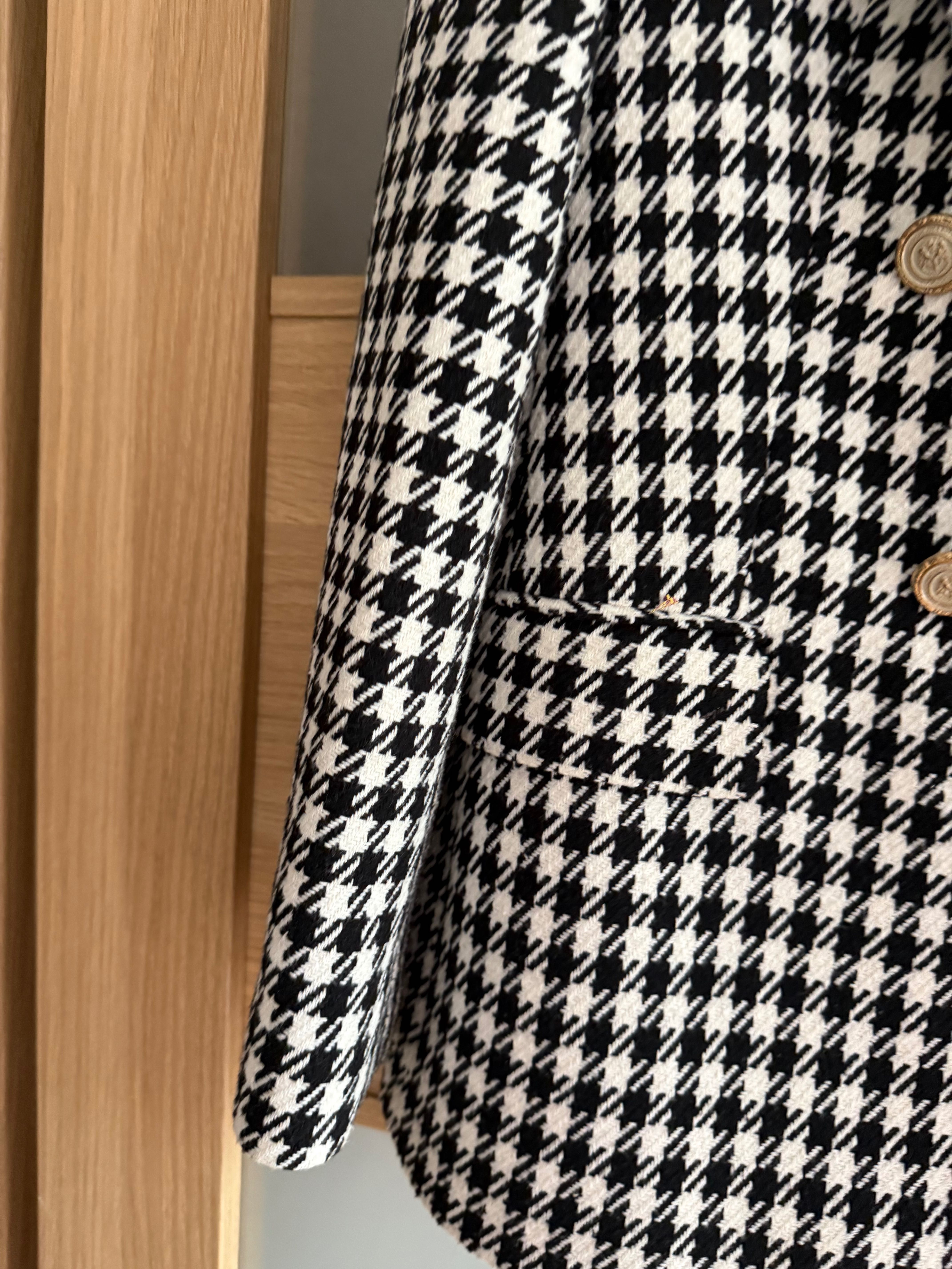 Marynarka Zara tweed m 38 pepitka kratka