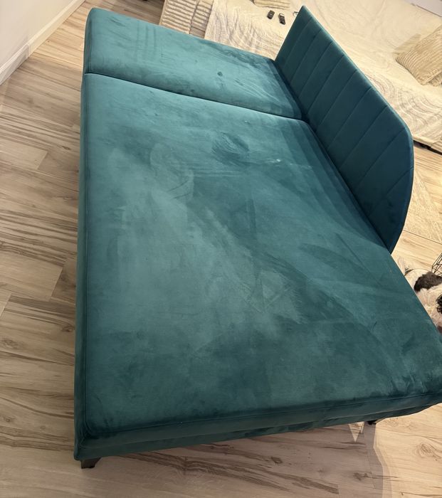 Łóżko rozkładane tapicerowane z pojmnikiem