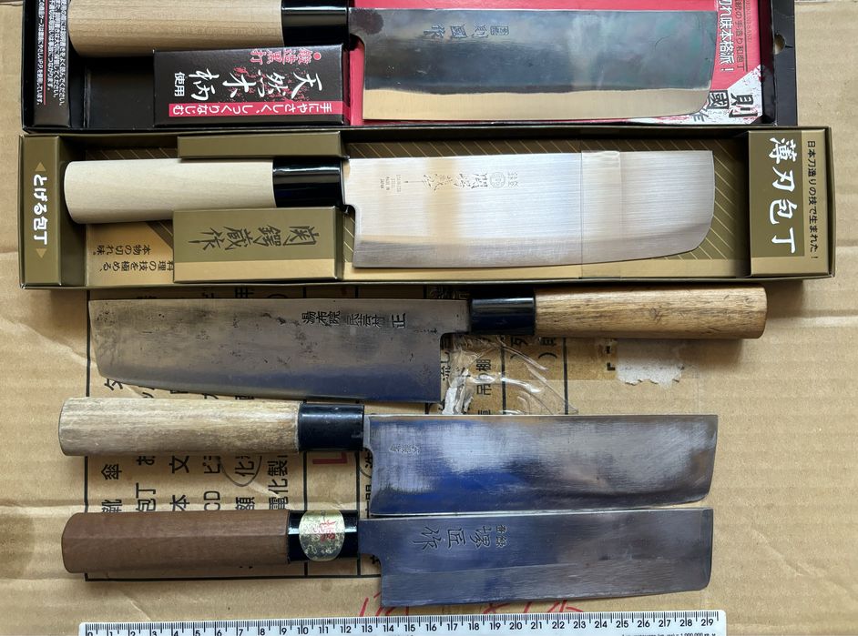 Кухонный нож б/у из Японии (шеф накири деба янагиба) Made in Japan