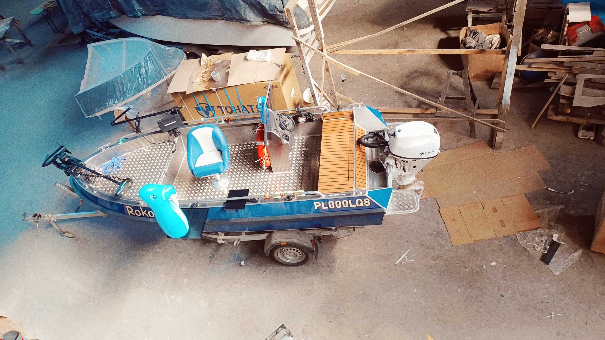 piękna doskonale pływająca na gwarancji aluminiowa łódka wyprawowa