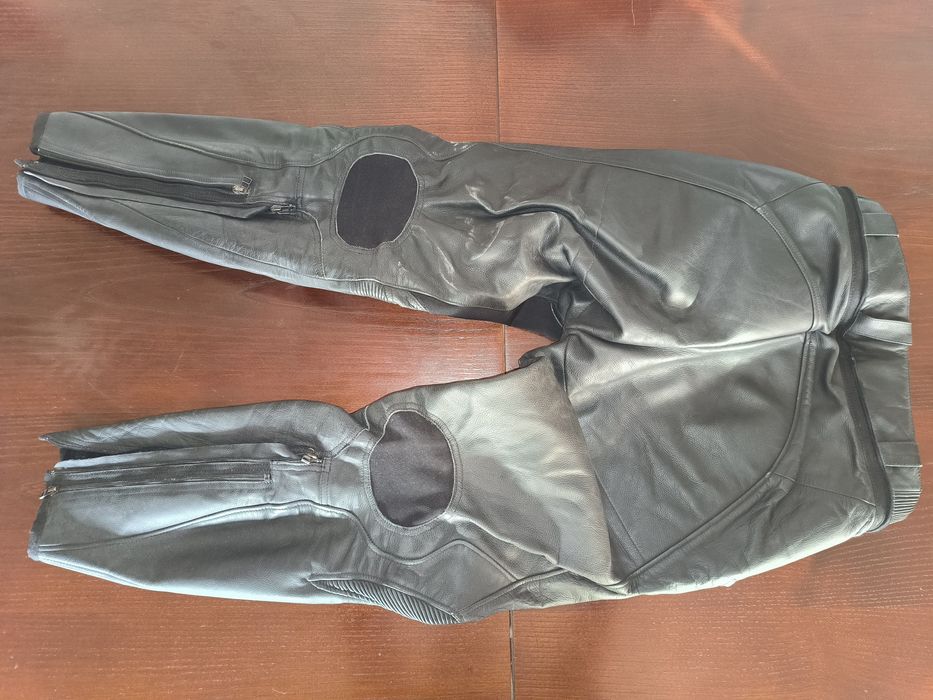 Calças cabedal pretas Dainese