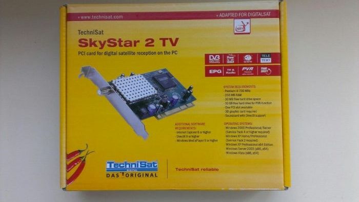 спутниковый DVB тюнер SkyStar2 ,новый