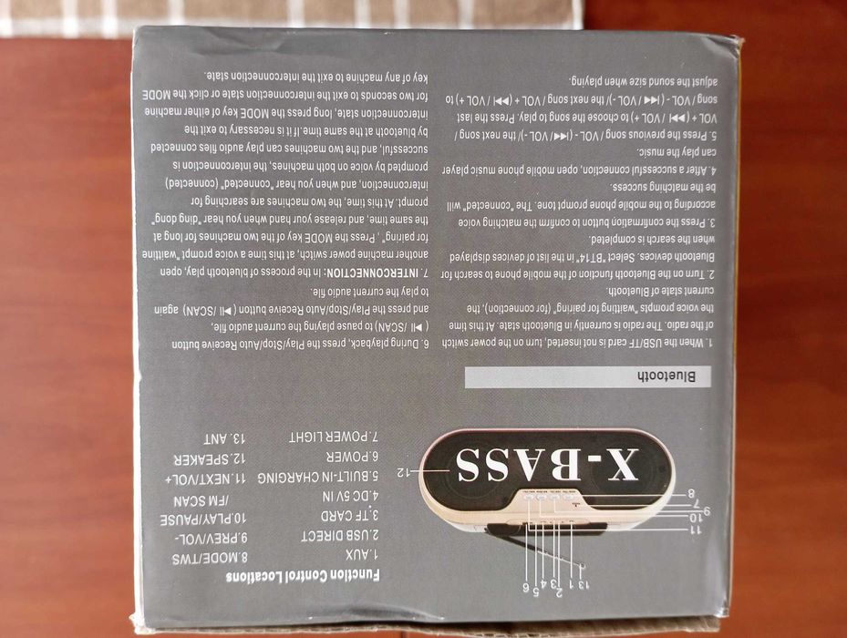 Радіоприймач - колонка COLON RX-BT190S