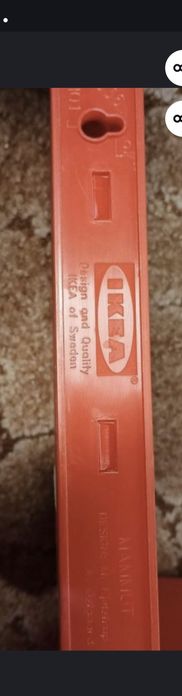 Półka ikea czerwona