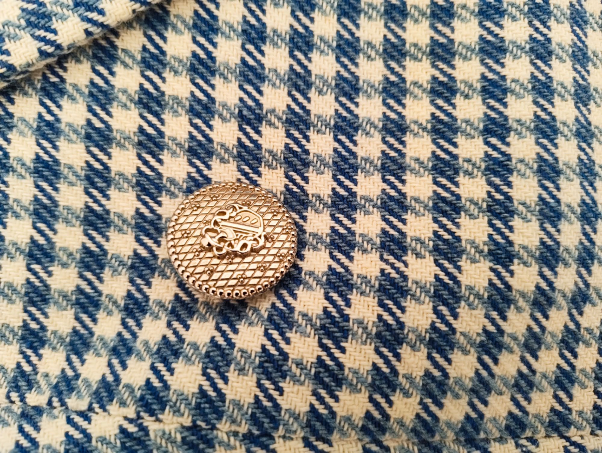 Vendo Blazer Xadrez Azul e Branco Zara - 10€