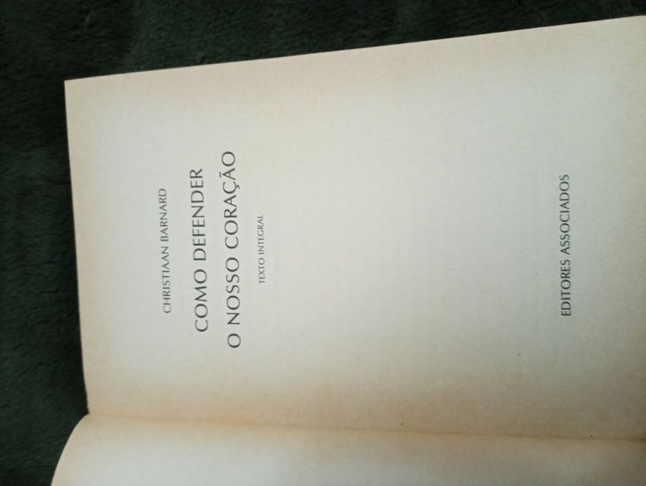 Como defender o nosso coração.	 Christiaan Barnard - 1971 - Como novo!