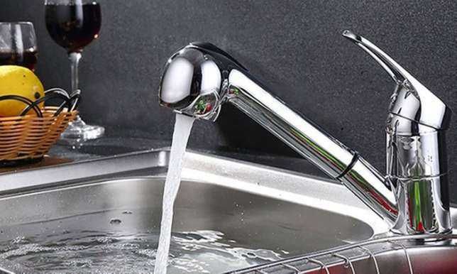 Bateria Zlewozmywakowa Z WYCIĄGANĄ WYLEWKĄ