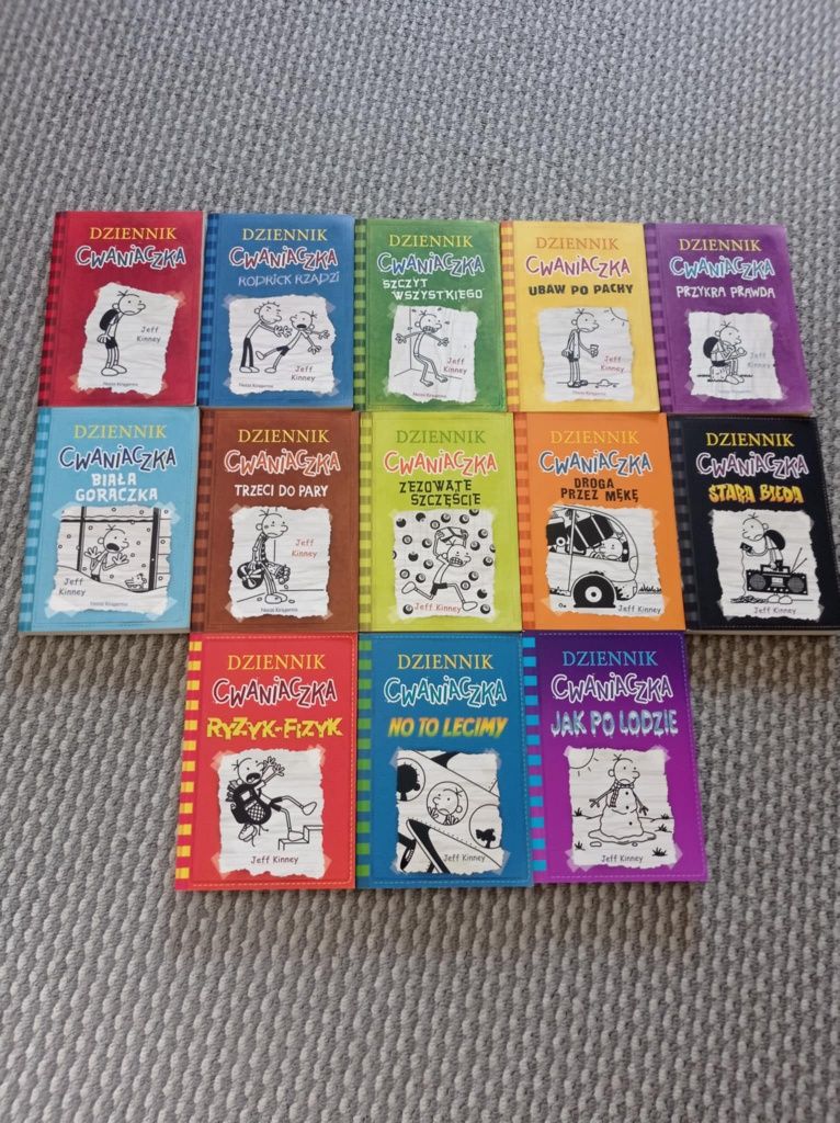 Sprzedam zestaw 13 książek z serii "Dziennik Cwaniaczka"