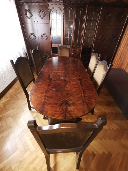 Stół , krzesła i meble dębowe solidne